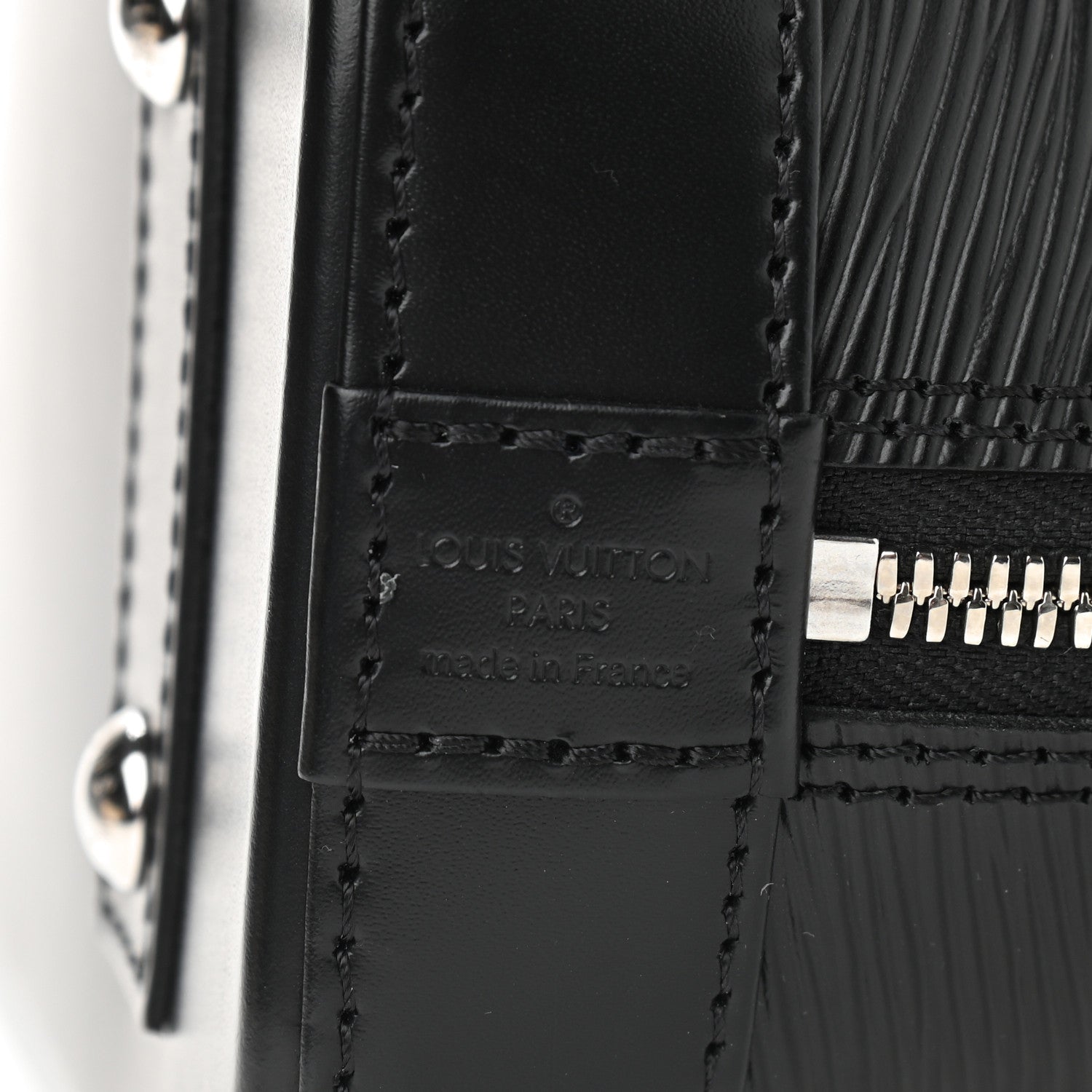 Louis Vuitton Epi Alma BB Black 6 of 8