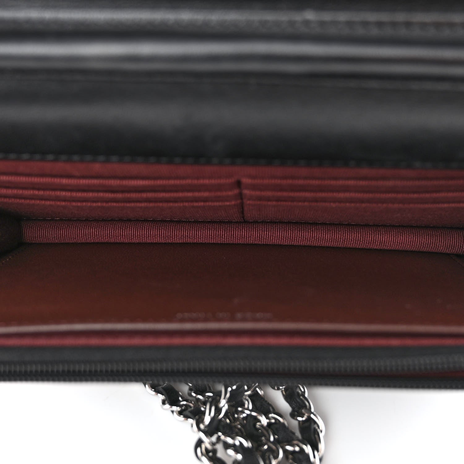 Chanel Lambskin Quilted Wallet On Chain WOC Black 5 of 11