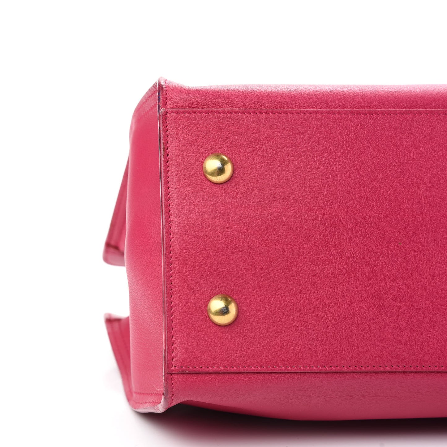 Calfskin Small Classic Y Cabas Fuchsia