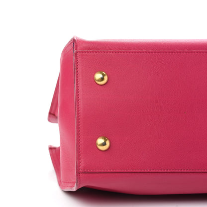 Saint Laurent Calfskin Small Classic Y Cabas Fuchsia 7 of 9