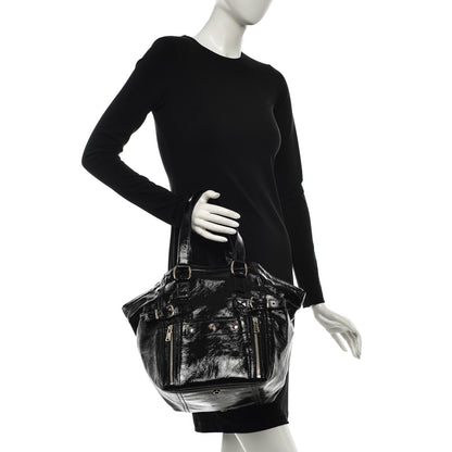 Saint Laurent Patent Small Downtown Black 2 of 8