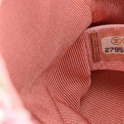 Chanel Tweed Mini Pearl Handle Flap Pink Beige Orange Ecru 7 of 10