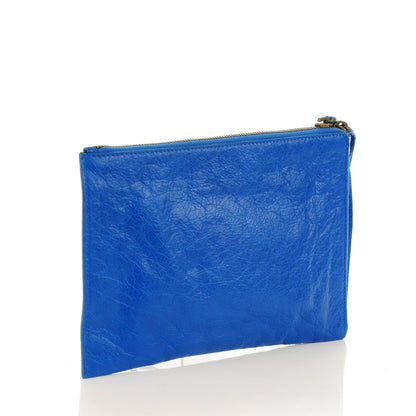 Balenciaga Agneau Arena Classic Hardware Small Pouch Bleu Lazuli 3 of 7