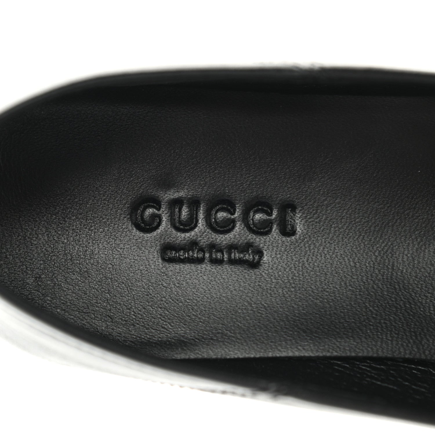 Gucci Lambskin Womens Brixton Horsebit Loafers 36 Black 7 of 9