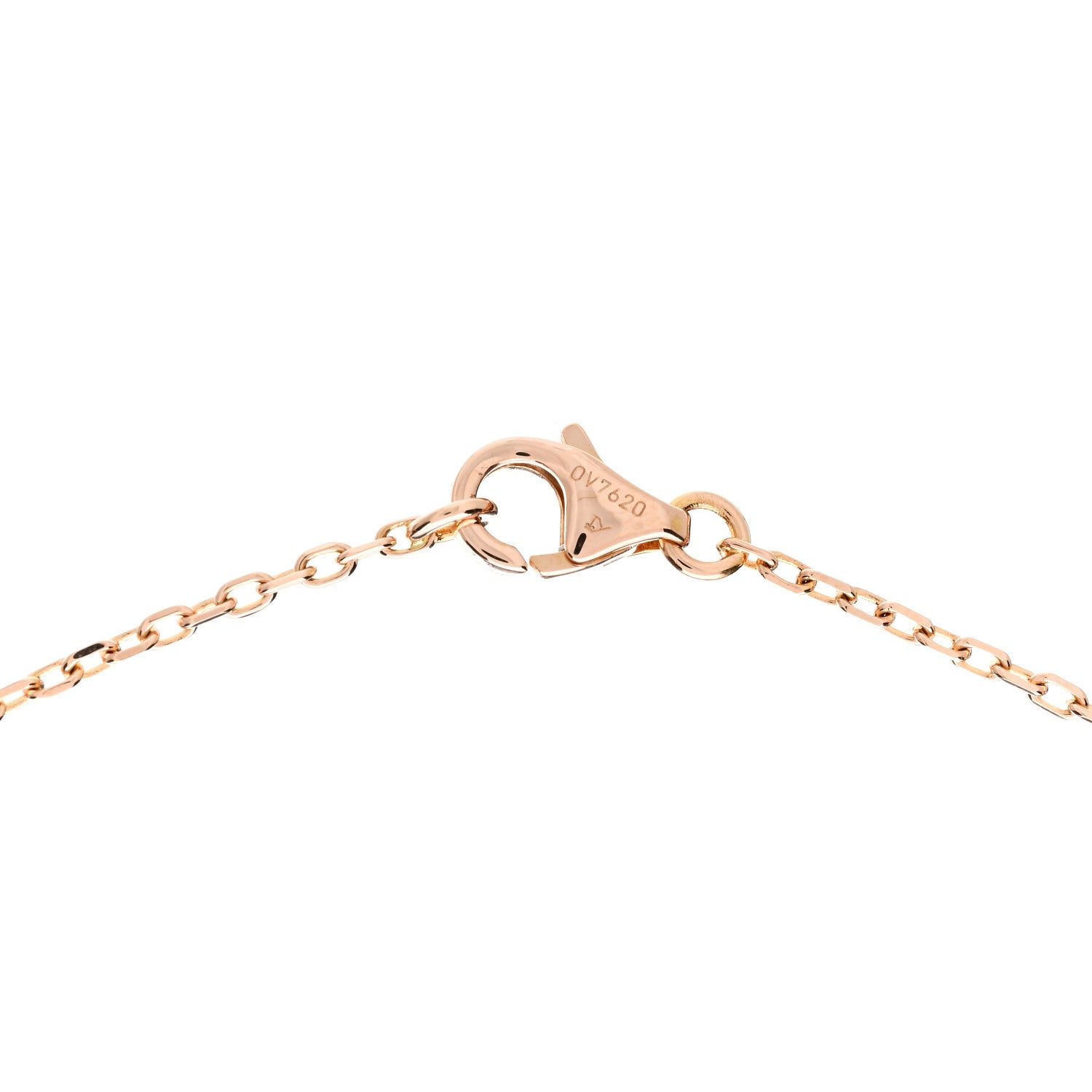 Cartier 18K Pink Gold Pink Sapphire XS Hearts and Symbols Necklace 4 of 4