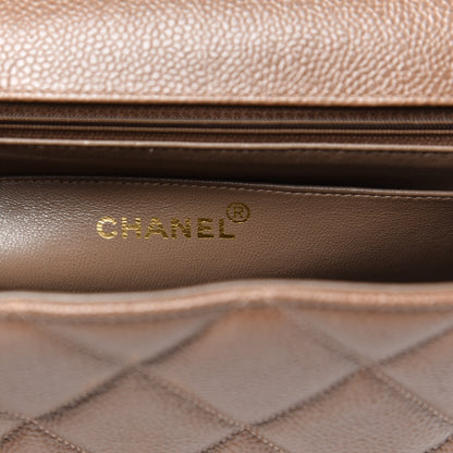 Chanel Caviar Jumbo Single Flap Brown 6 of 14