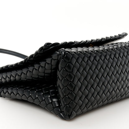 Bottega Veneta Nappa Intrecciato Patti Top Handle Bag Black 10 of 11
