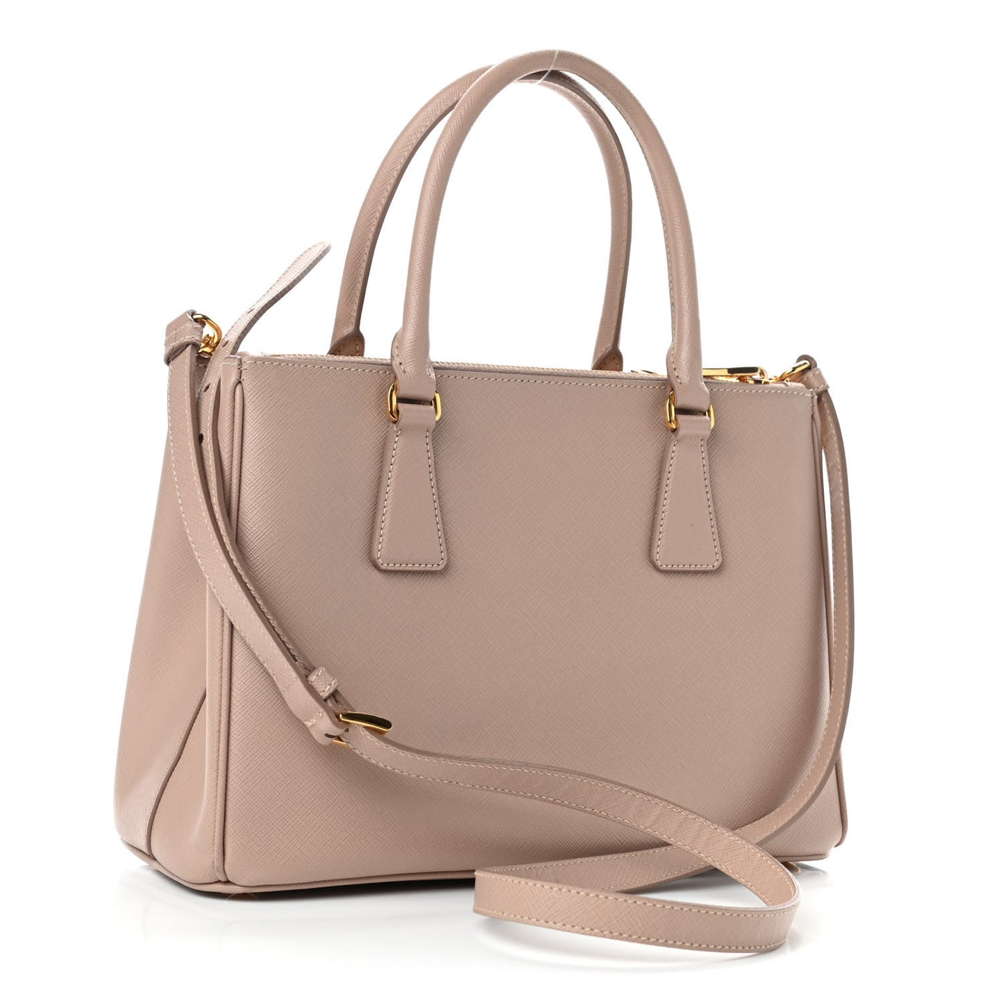 Saffiano Small Galleria Double Zip Tote Cammeo