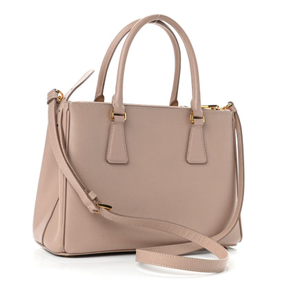 Prada Saffiano Small Galleria Double Zip Tote Cammeo 2 of 4