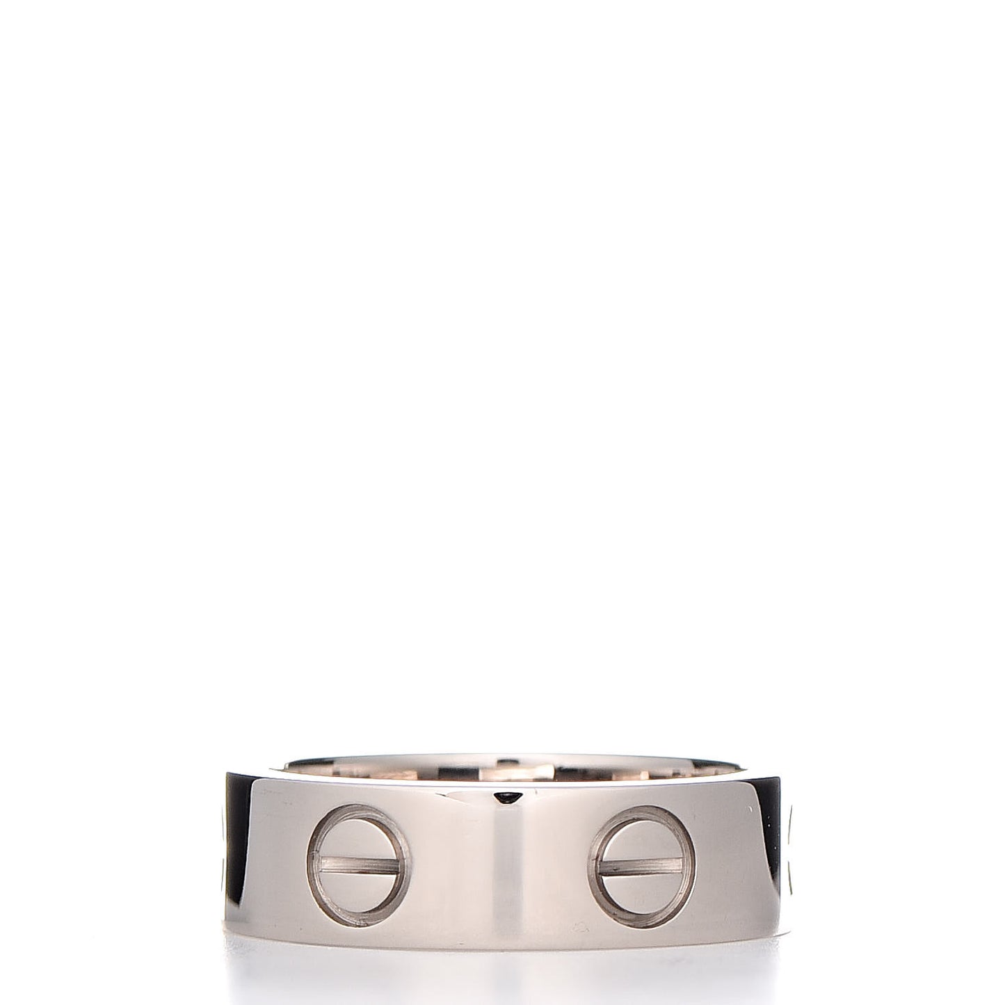 18K White Gold 5.5mm LOVE Ring 51 5.75