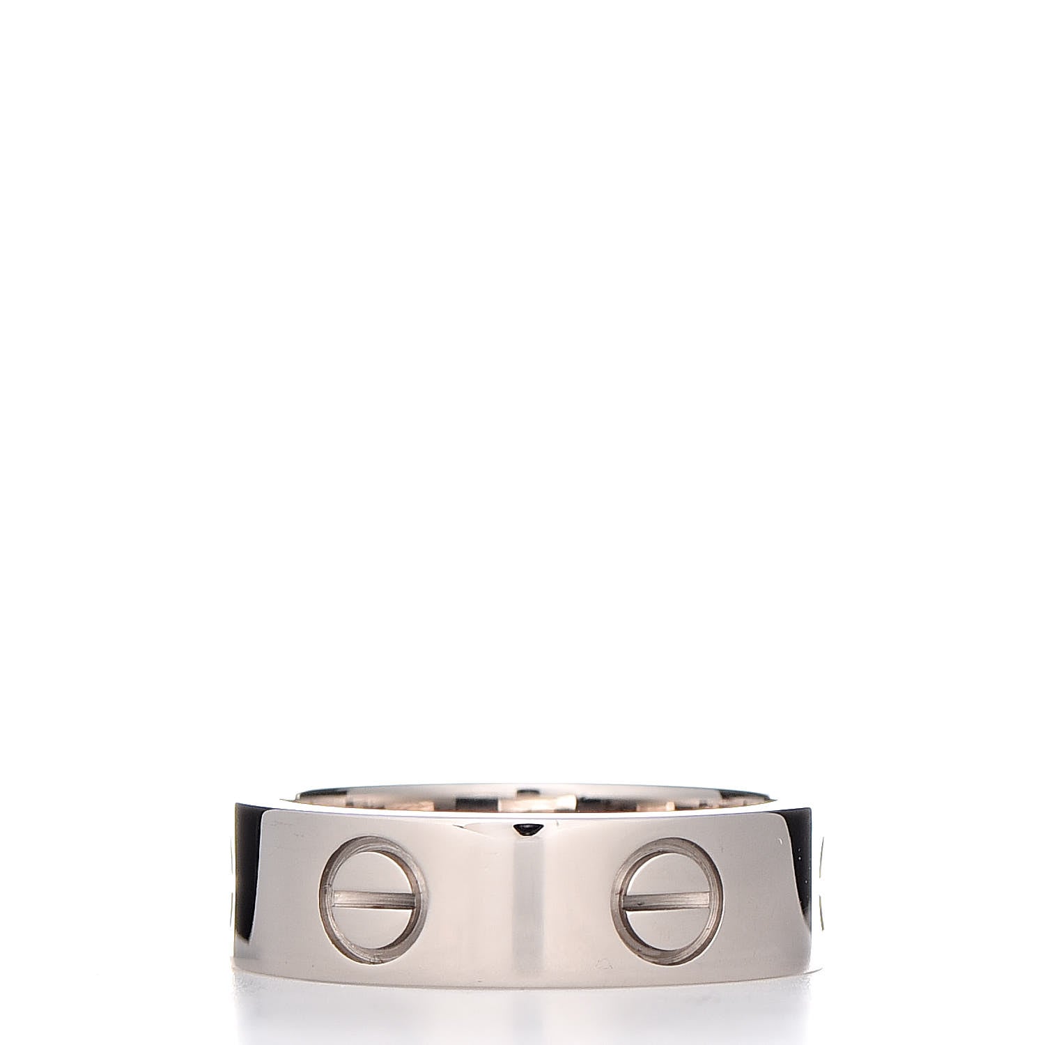 Cartier 18K White Gold 5.5mm LOVE Ring 51 5.75 3 of 4