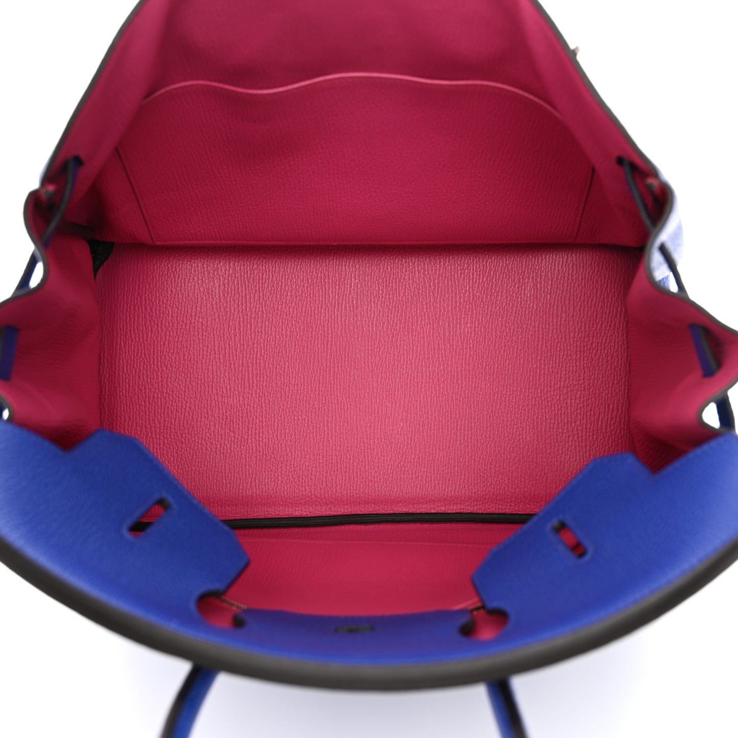 Togo Horseshoe Birkin 35 Bleu Electrique Magnolia