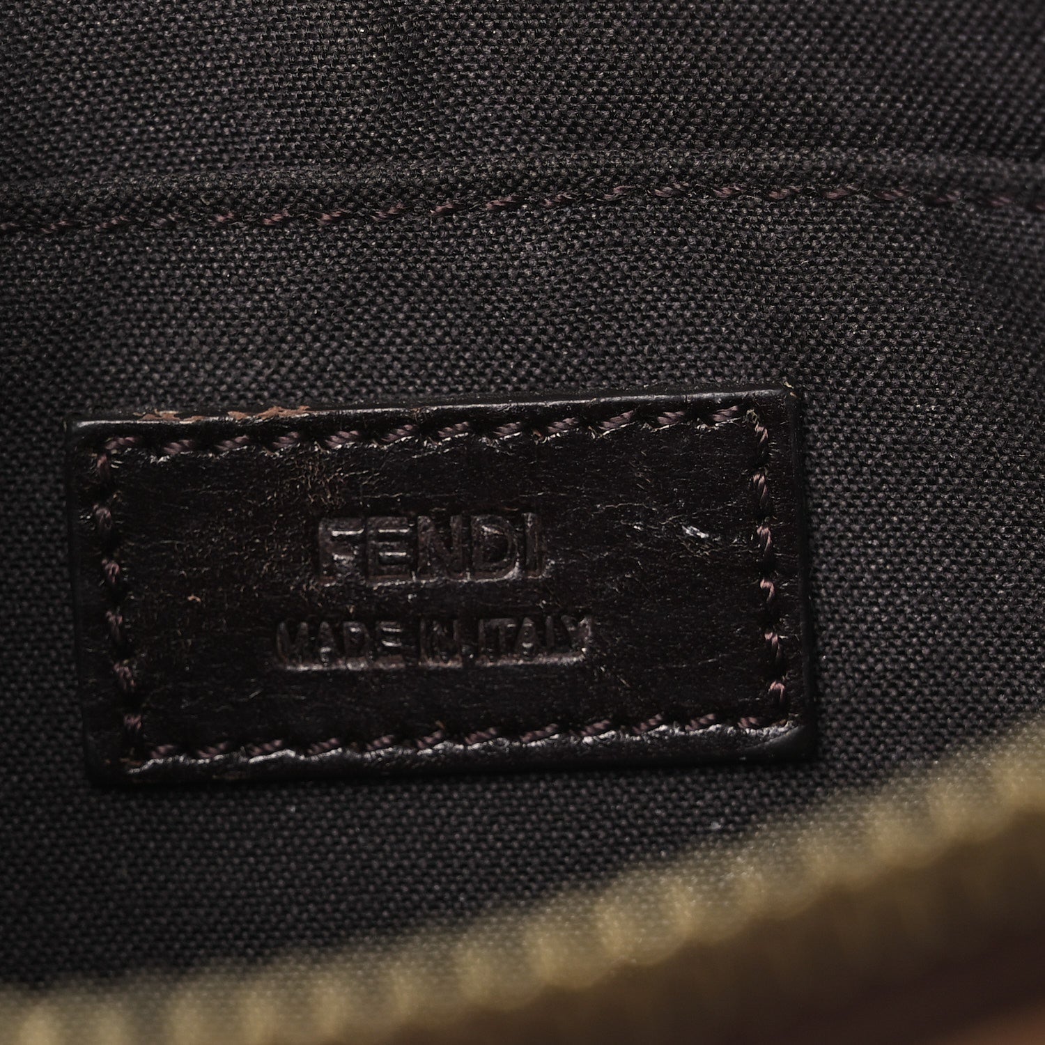 Fendi Zucchino Spalmati Forever Pochette Nocciola 6 of 13