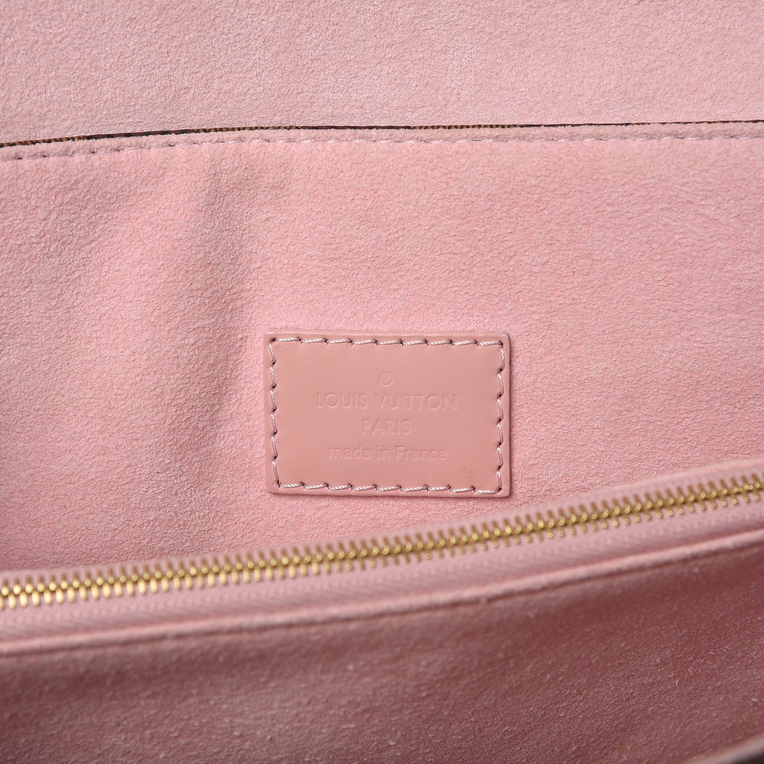 Louis Vuitton Damier Ebene Caissa Clutch Rose Ballerine 6 of 7