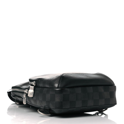 Louis Vuitton Damier Infini Avenue Sling Bag Onyx Silver 4 of 9
