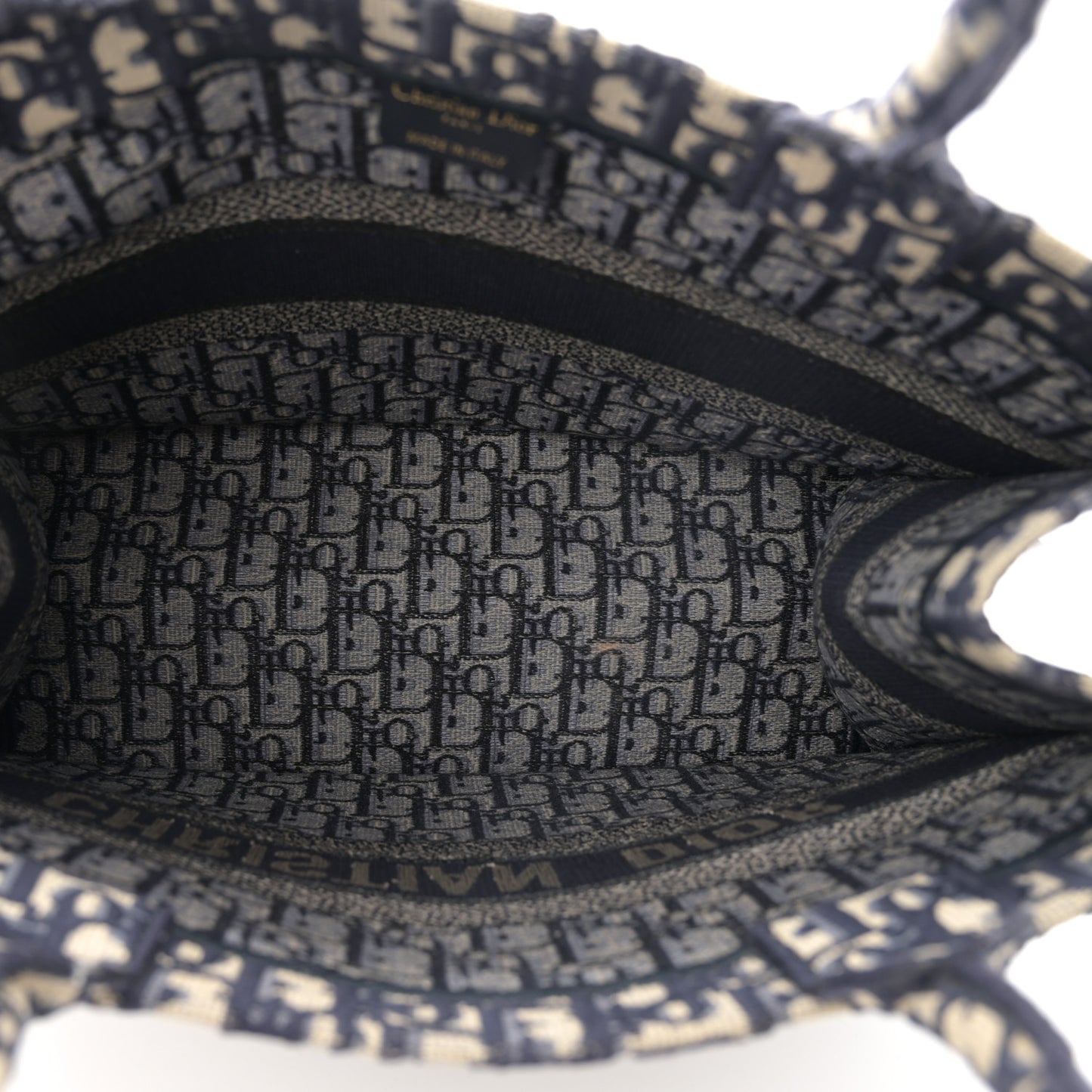 Oblique Medium Book Tote Blue Multicolor