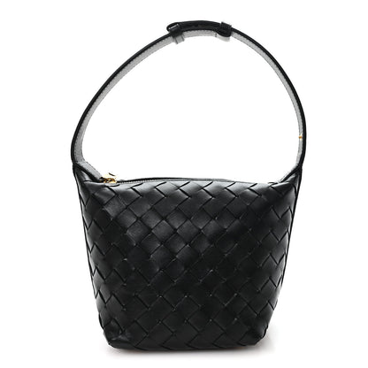 Bottega Veneta Calfskin Nappa Intrecciato Candy Wallace Black 1 of 11