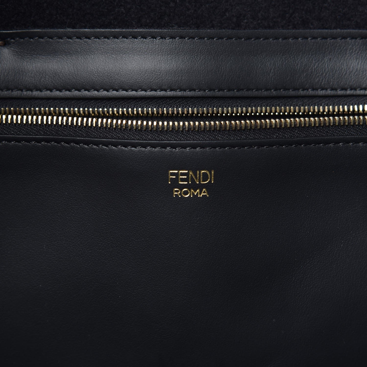 Fendi X FILA Glazed Fabric FF 1974 Mania Shopping Tote Bag Mogano Panna White 6 of 7