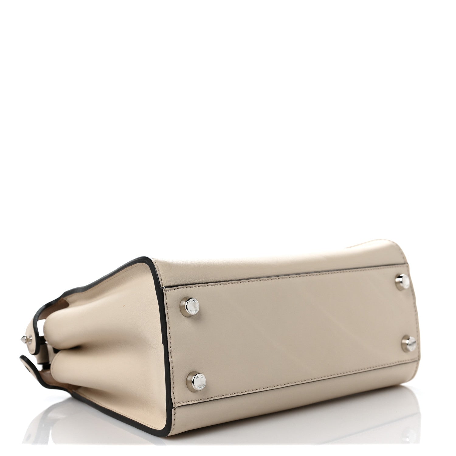 Fendi Vitello Tahiti Burro Medium Peekaboo Iconic Essentially Satchel Camelia Makeup 4 of 8