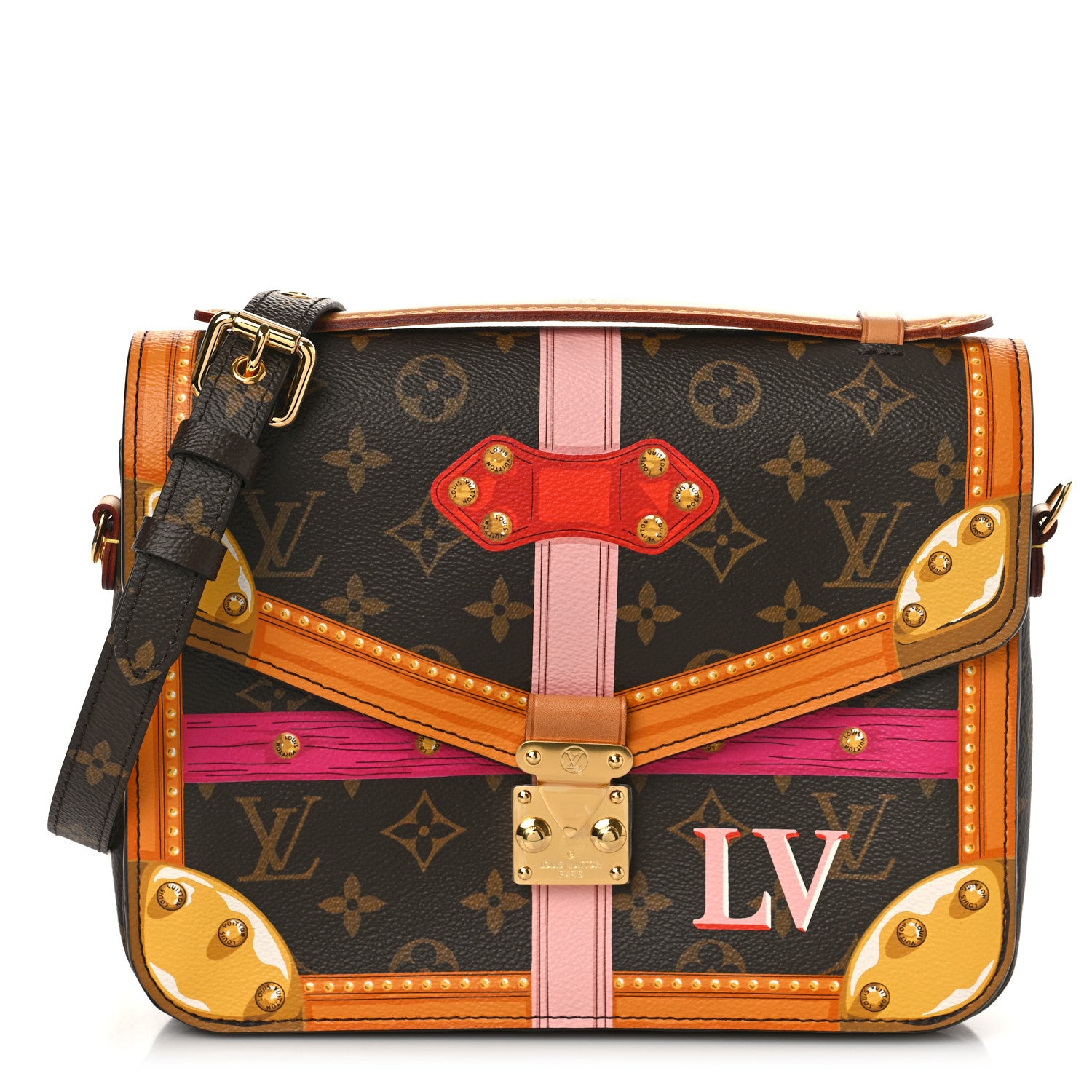Louis Vuitton Monogram Summer Trunks Pochette Metis 1 of 8