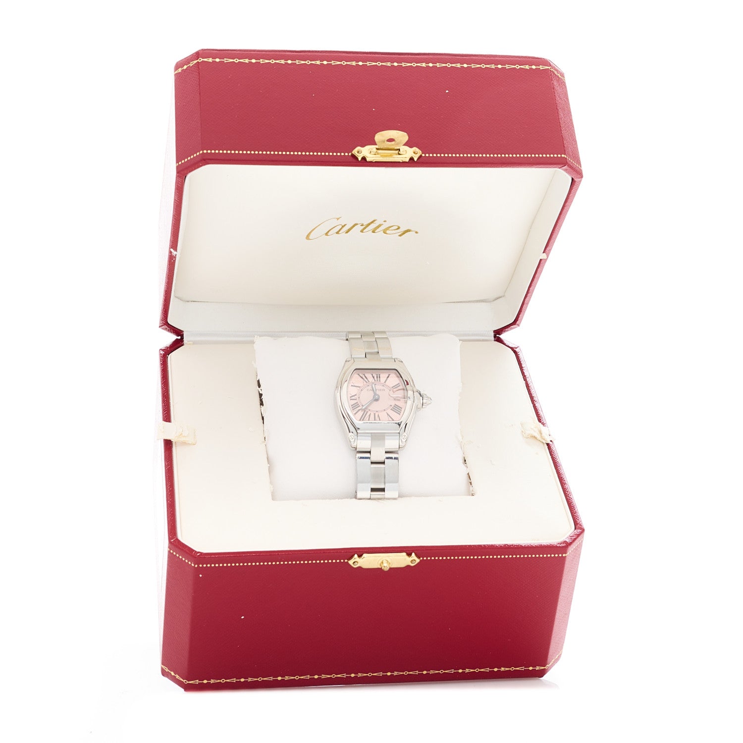 Cartier Stainless Steel 31mm Roadster Quartz Watch Pink 5 of 5