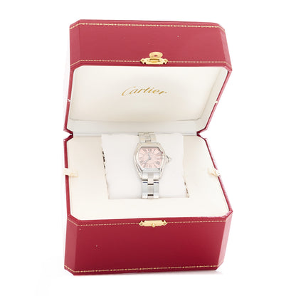 Cartier Stainless Steel 31mm Roadster Quartz Watch Pink 5 of 5