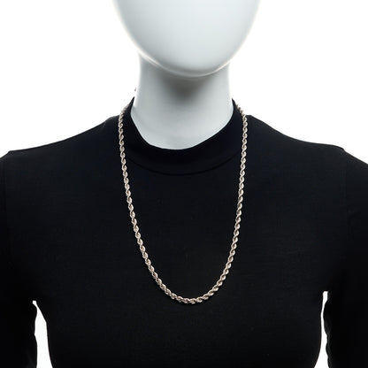 Tiffany Sterling Silver Rope Chain Necklace 2 of 5