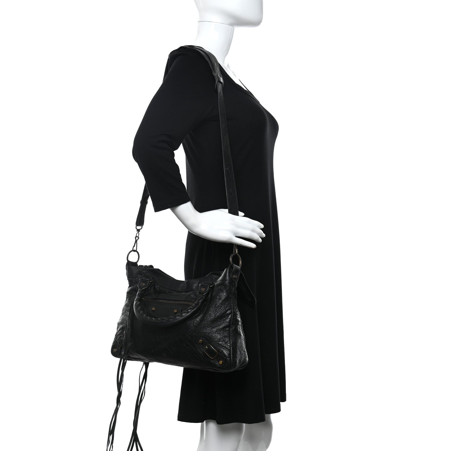Balenciaga Agneau Classic Hardware Town Black 2 of 12