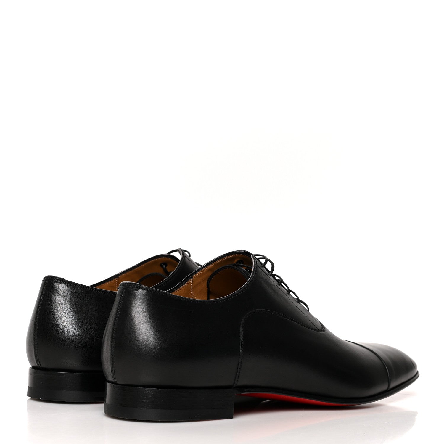Christian Louboutin Calfskin Mens Greggo Flat Oxfords 45.5 Black 4 of 8