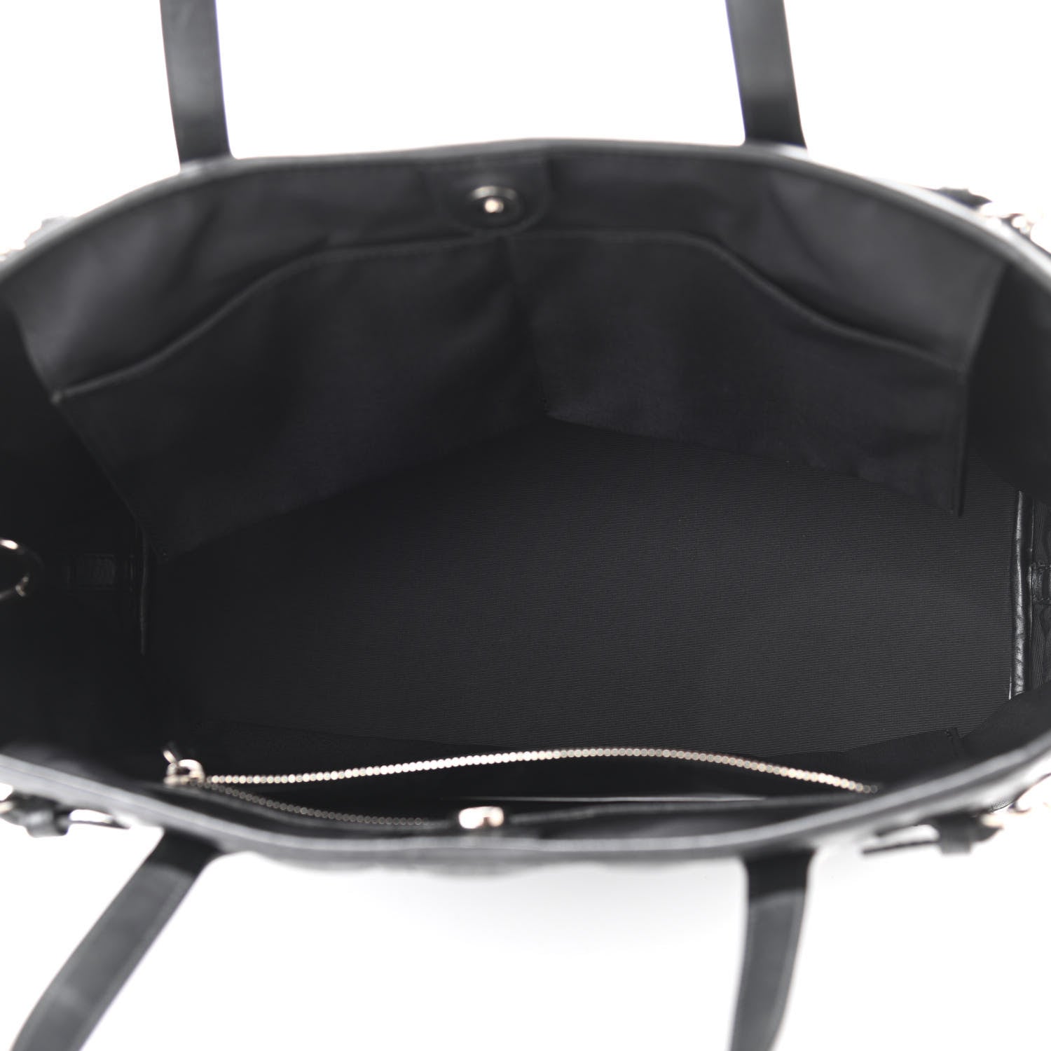 Christian Dior Coated Canvas Cannage Small Panarea Tote Black 4 of 9