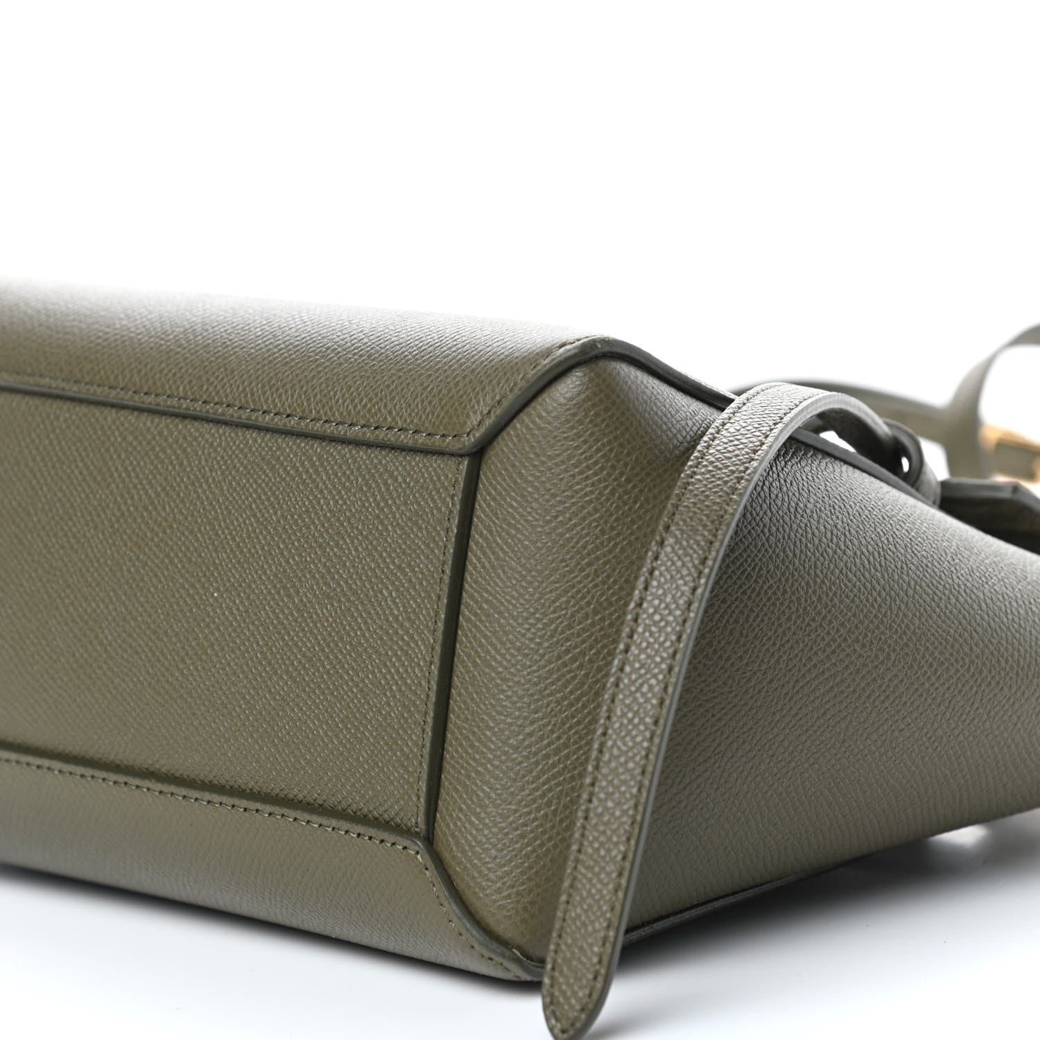 Celine Grained Calfskin Nano Belt Bag Army Green 8 of 9