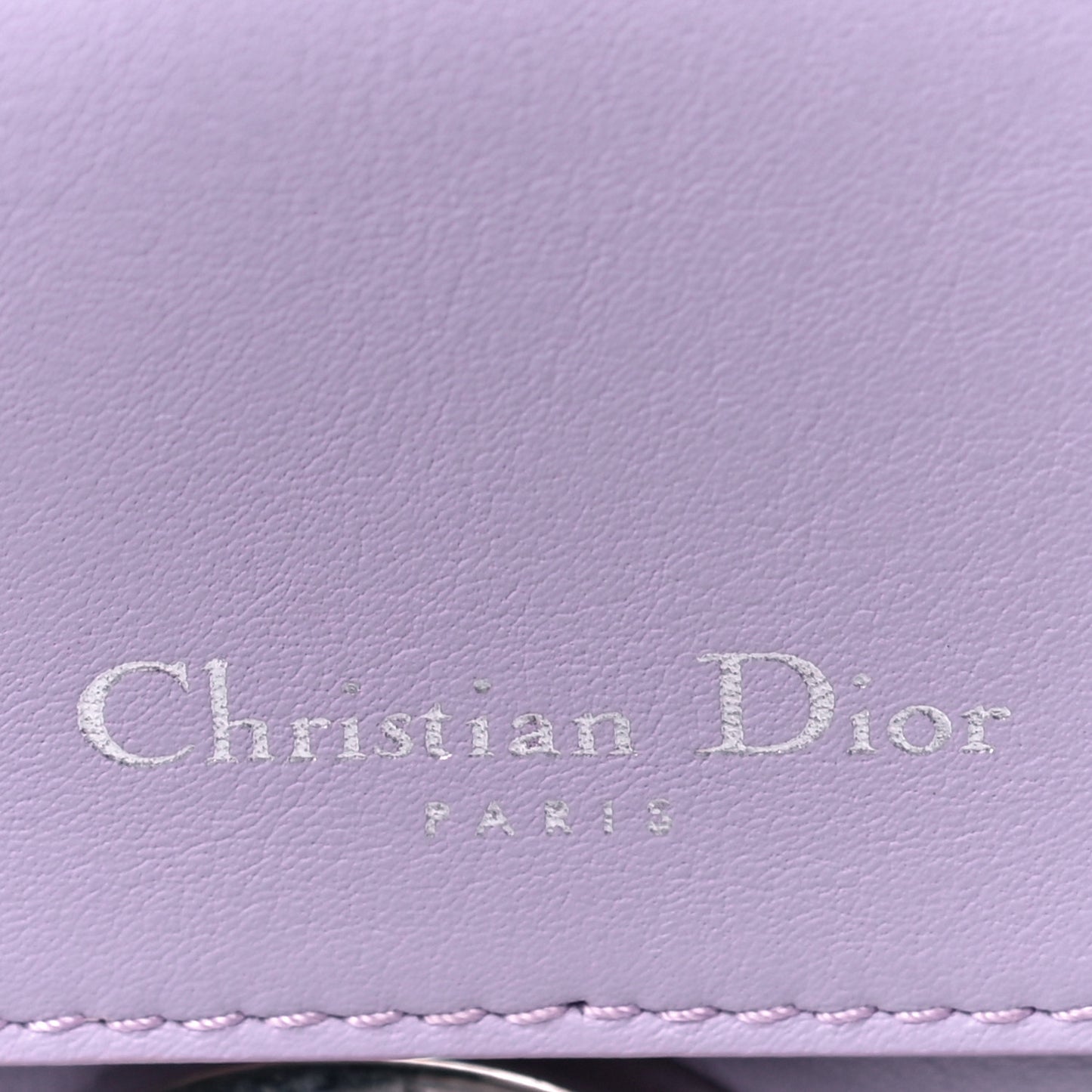 Smooth Calfskin Bi-Color Small Be Dior Flap Lilac Purple