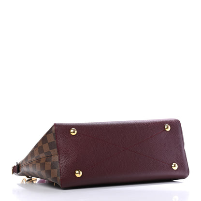 Louis Vuitton Damier Ebene Cuir Taurillon Hyde Park Fuchsia 3 of 4