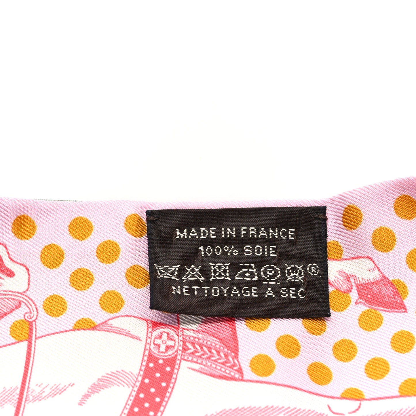 Silk Cavalier En Formes Twilly Rose Vert Amande Ocre