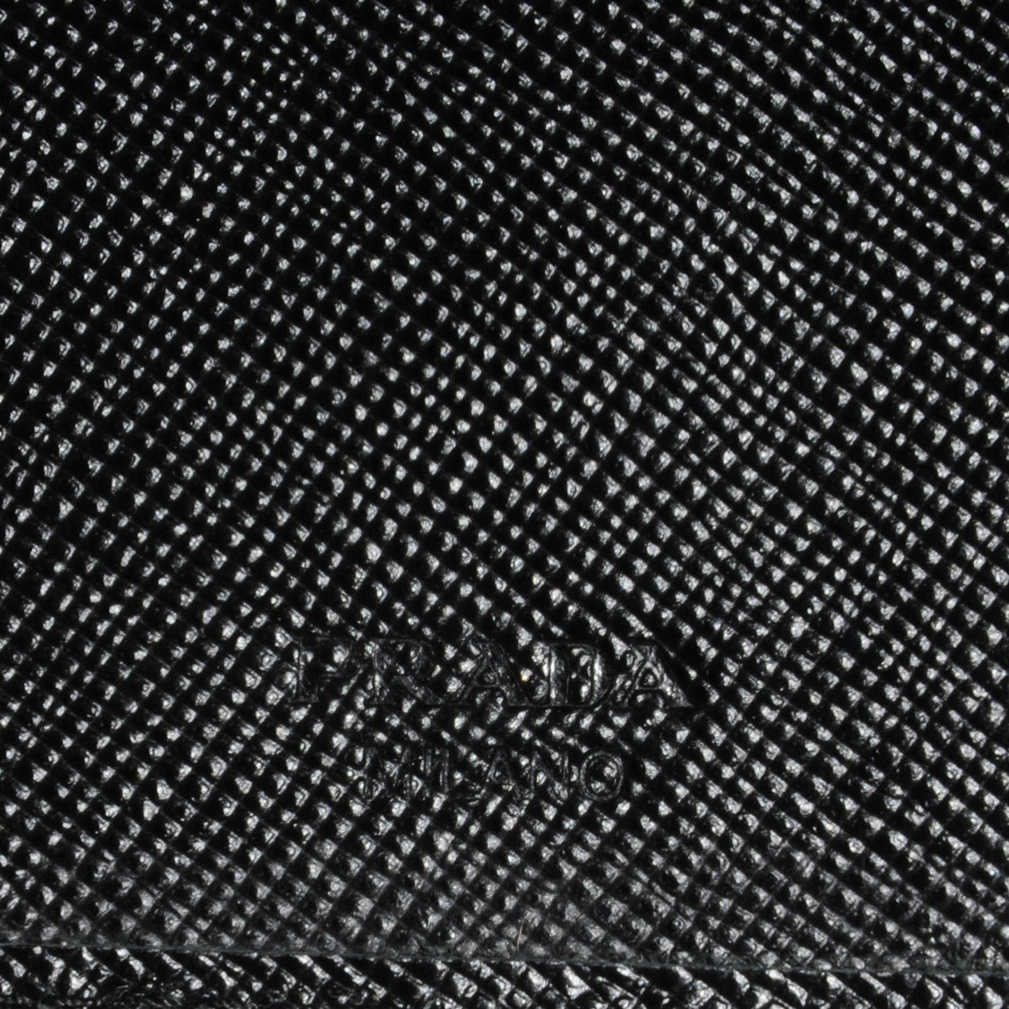Saffiano Metal Continental Flap Wallet Nero Black