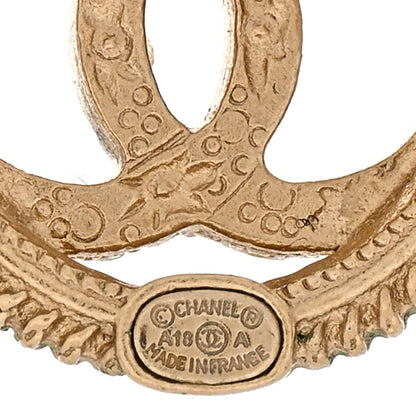 Chanel Pearl CC Round Earrings Gold 4 of 6