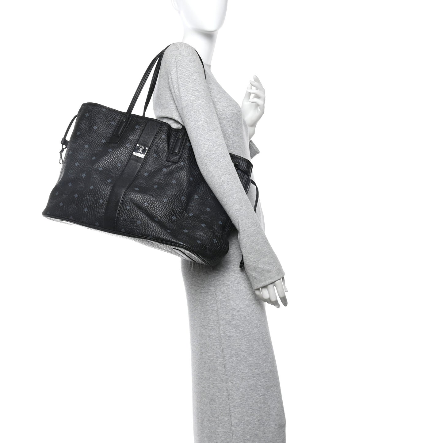 Visetos Large Liz Reversible Shopper Tote Black