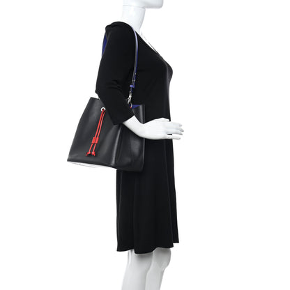 Louis Vuitton Epi Braided NeoNoe MM Black Indigo 2 of 9