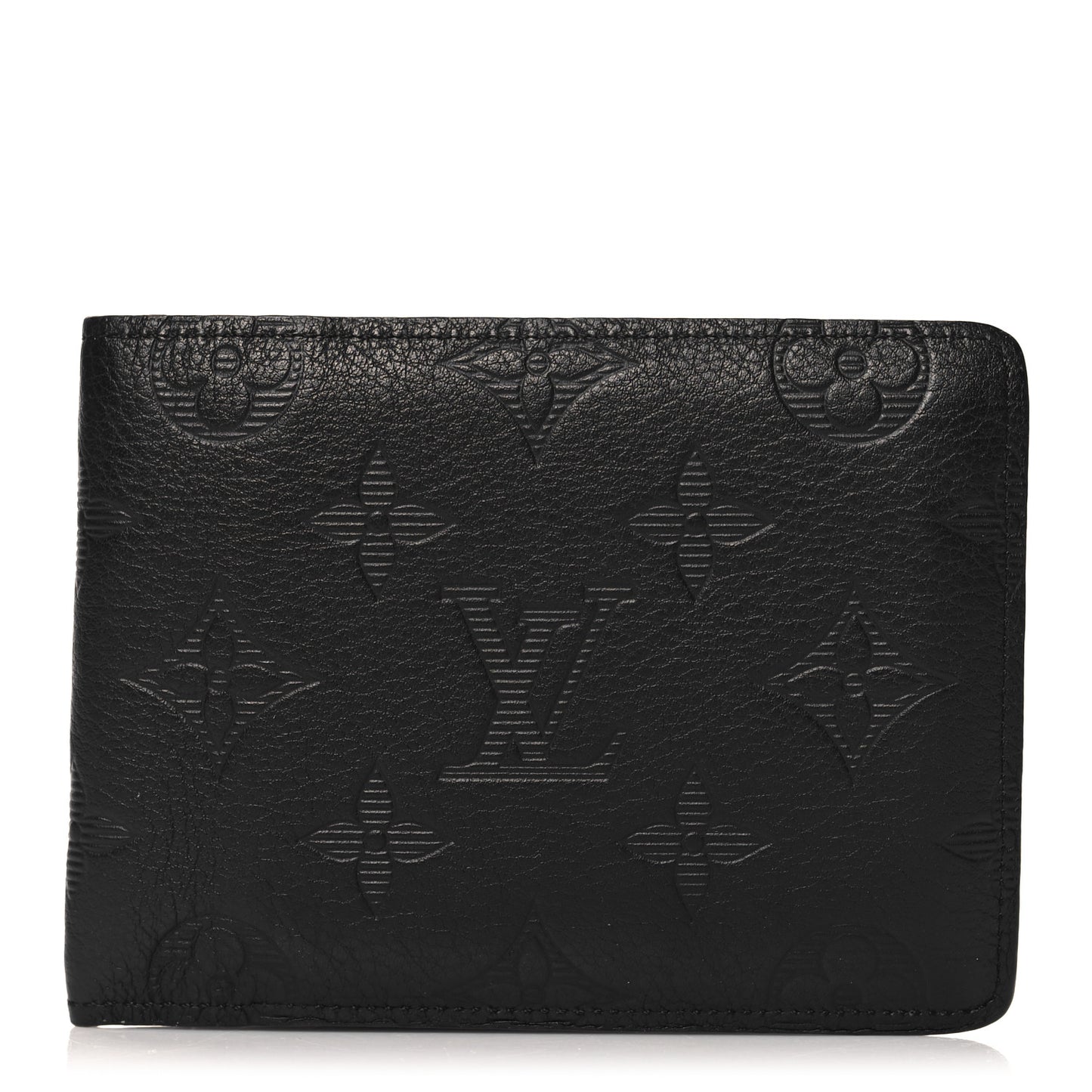 Calfskin Monogram Shadow Multiple Wallet Black