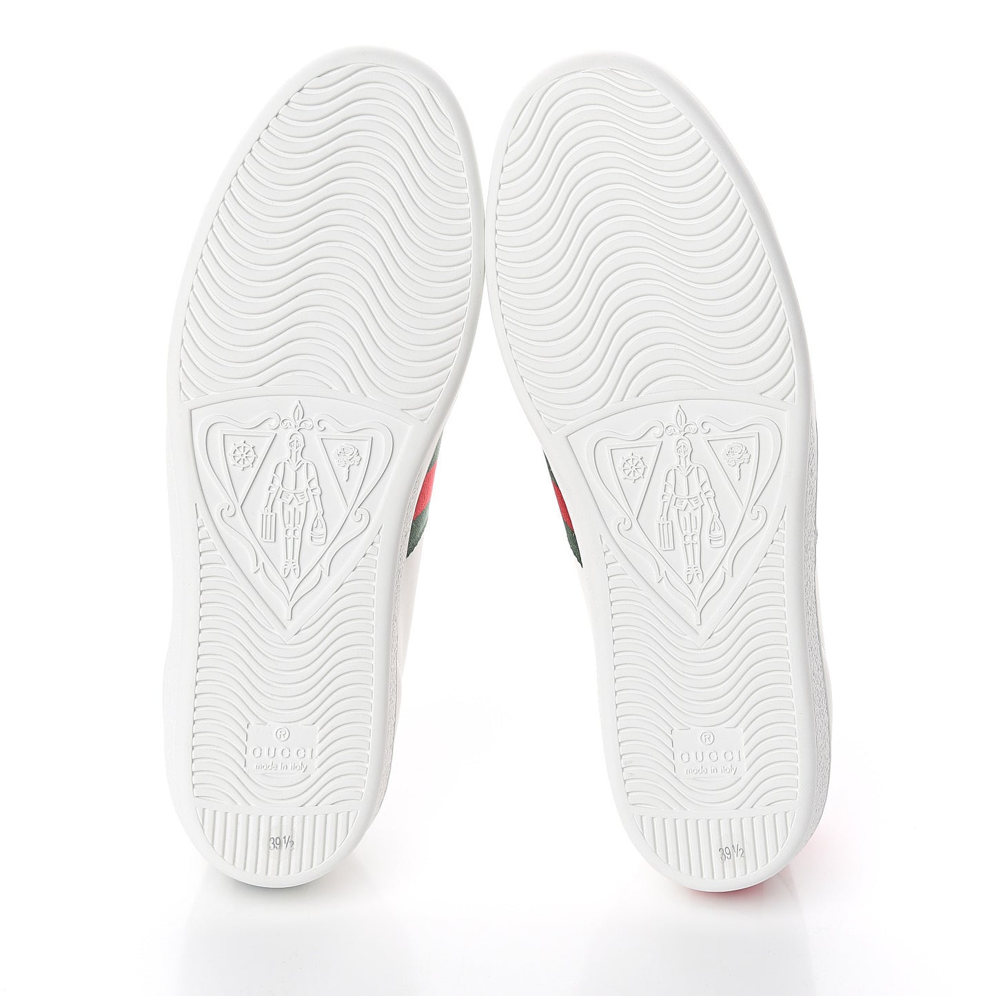 Calfskin Ayers Bee Embroidered Womens Ace Sneakers 39.5 White Green