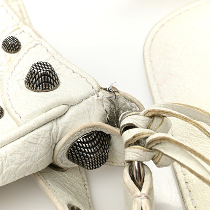 Balenciaga Agneau Arena Le Cagole Shoulder Bag XS Optic White 12 of 14