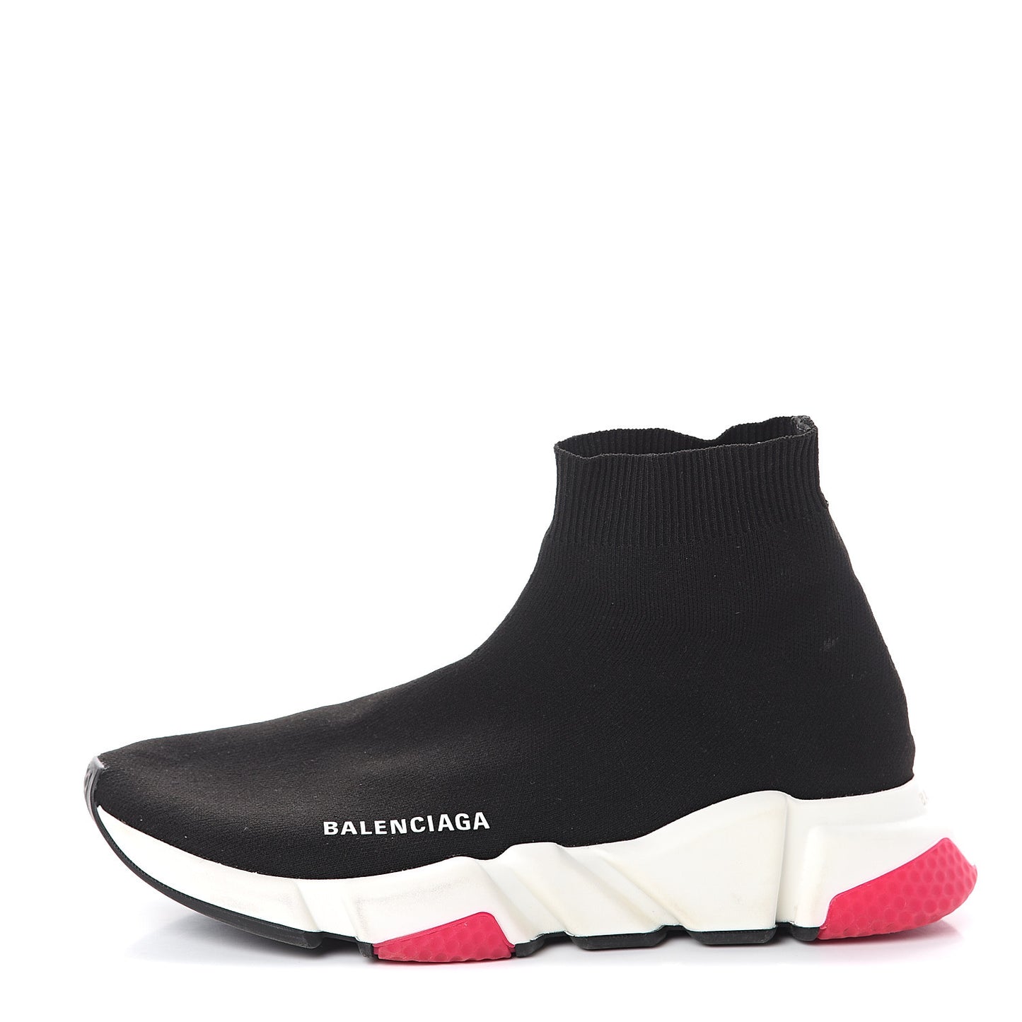 Neoprene Knit Womens Speed Sneakers 39 Black Pink