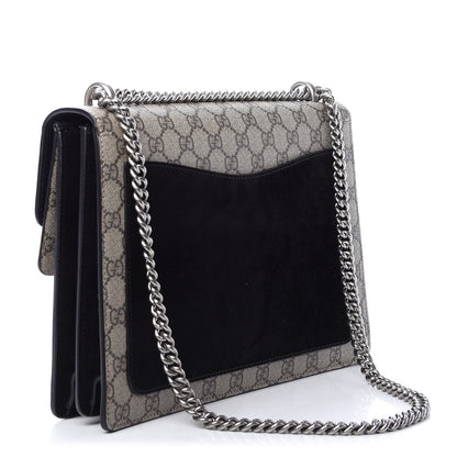 Gucci GG Supreme Monogram Medium Dionysus Shoulder Bag Black 3 of 13