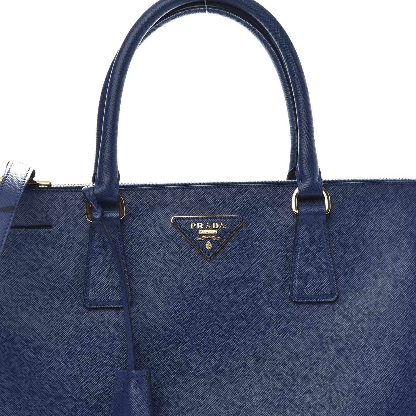 Saffiano Medium Galleria Double Zip Tote Bluette
