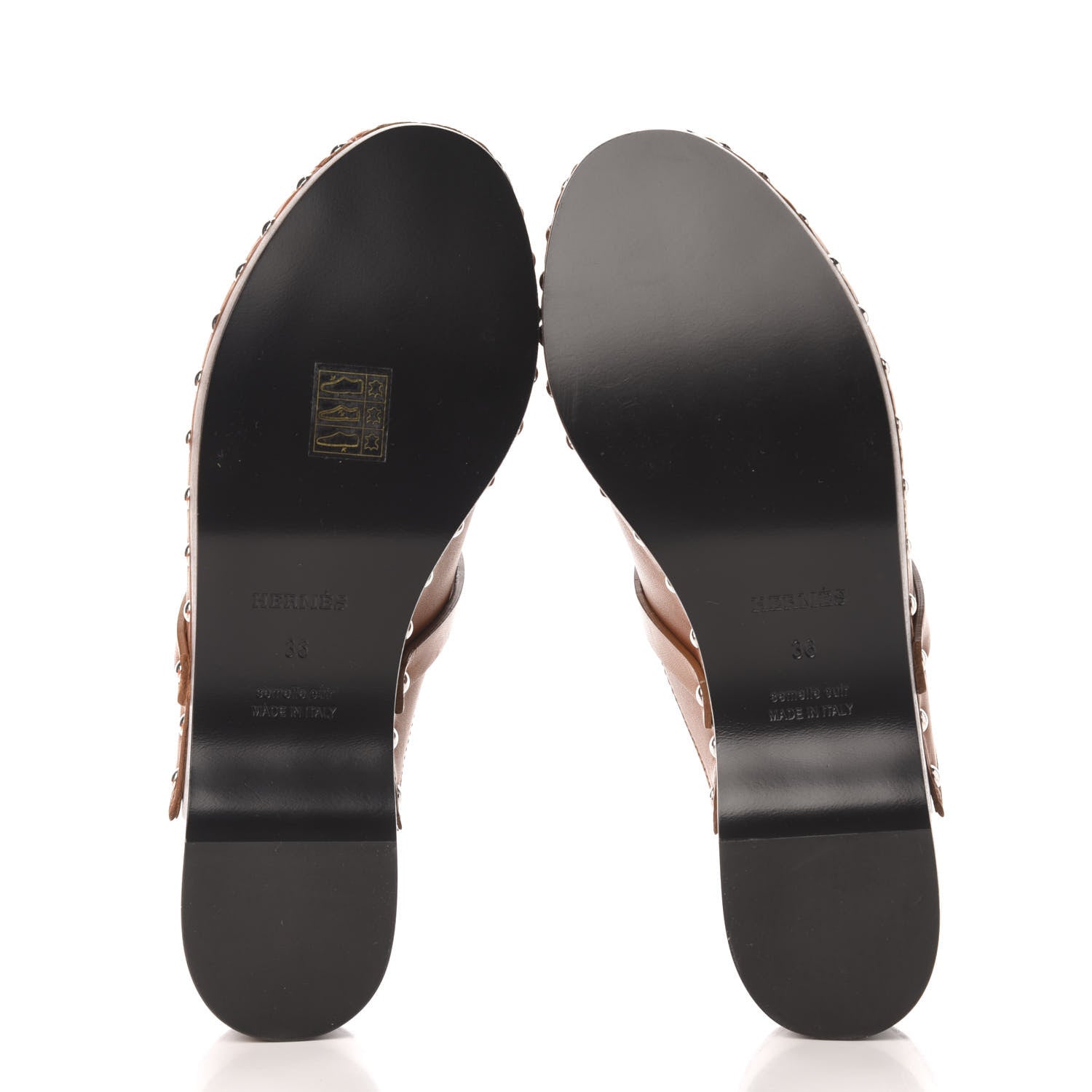 Hermes Heritage Calfskin Carlotta Mules 36 Naturel 5 of 8