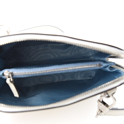 Gucci X SEGA Calfskin GUCCY Stars Mini Dome Shoulder Bag Mystic White Gold 4 of 9