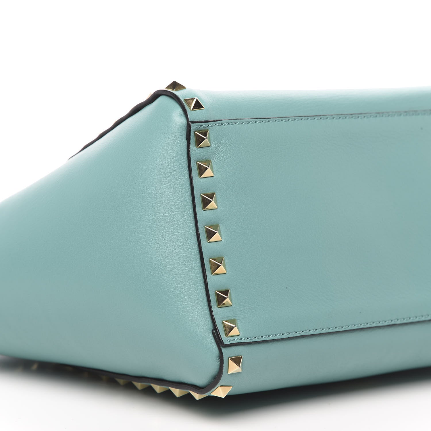 Valentino Garavani Calfskin Small Rockstud Double Handle Tote Colibri 8 of 9