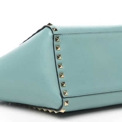 Valentino Garavani Calfskin Small Rockstud Double Handle Tote Colibri 8 of 9