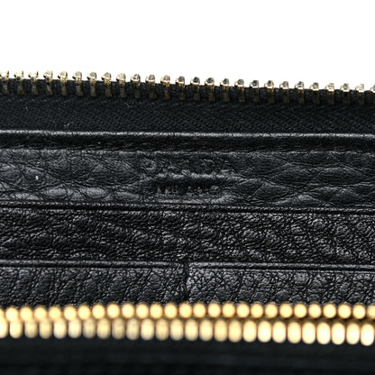 Prada Vitello Daino Zip Around Wallet Nero Black 10 of 13