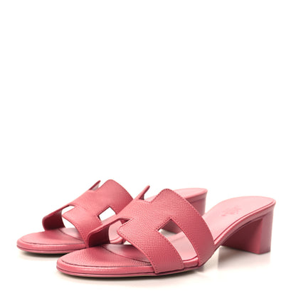 Hermes Epsom Oasis Sandals 37 Rose De Venise 3 of 9